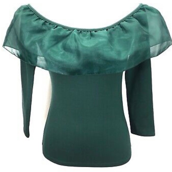 J. Crew Tops - J. Crew Organza Ruffle Top